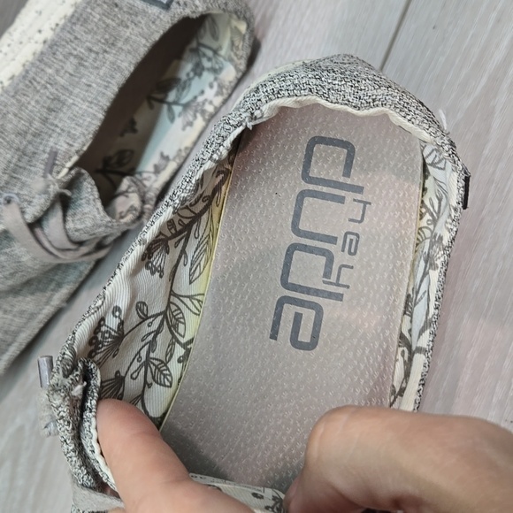 Hey Dude Womens Wendy L Linen Iron Loafer Slip on shoes sz 7 - Picture 12 of 12